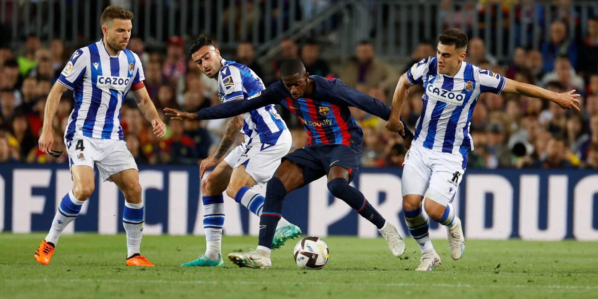 Liga, ko indolore per il Barcellona: 1-2 contro la Real Sociedad