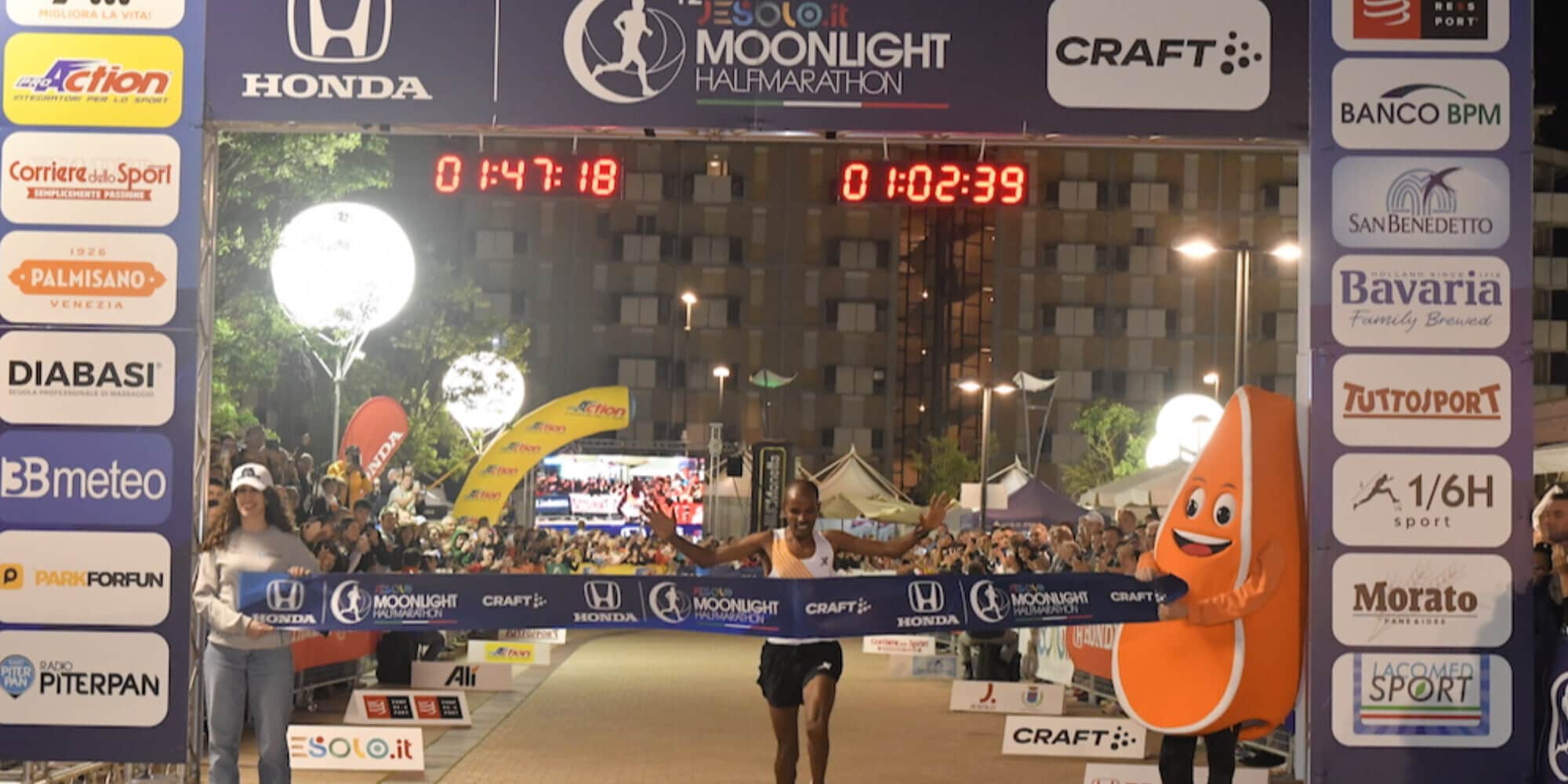 12^ Honda Jesolo Moonlight Half Marathon: vincono l’eritreo Shumay Mogos Solomon e la keniana Morine Michira Gesara