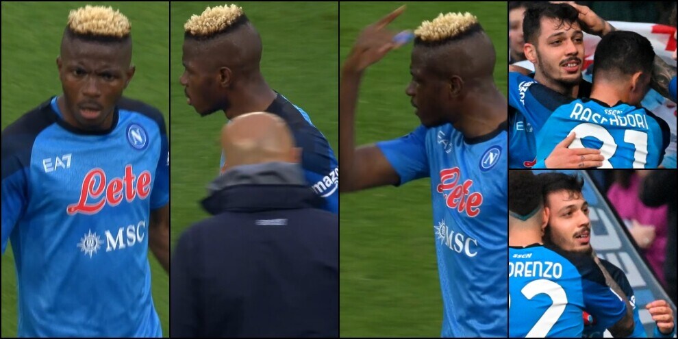 Osimhen furioso, Gaetano commosso: Napoli-Inter, parlano le FOTO