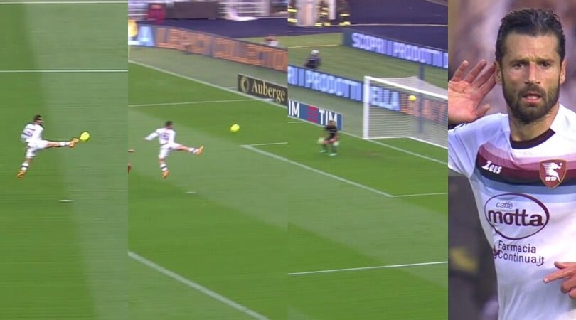 Candreva, prodezza al volo in Roma-Salernitana: chi vi ricorda?