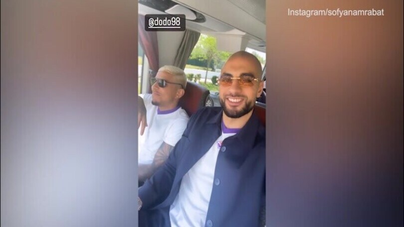 Fiorentina, Amrabat e Dodo verso Roma: il video social