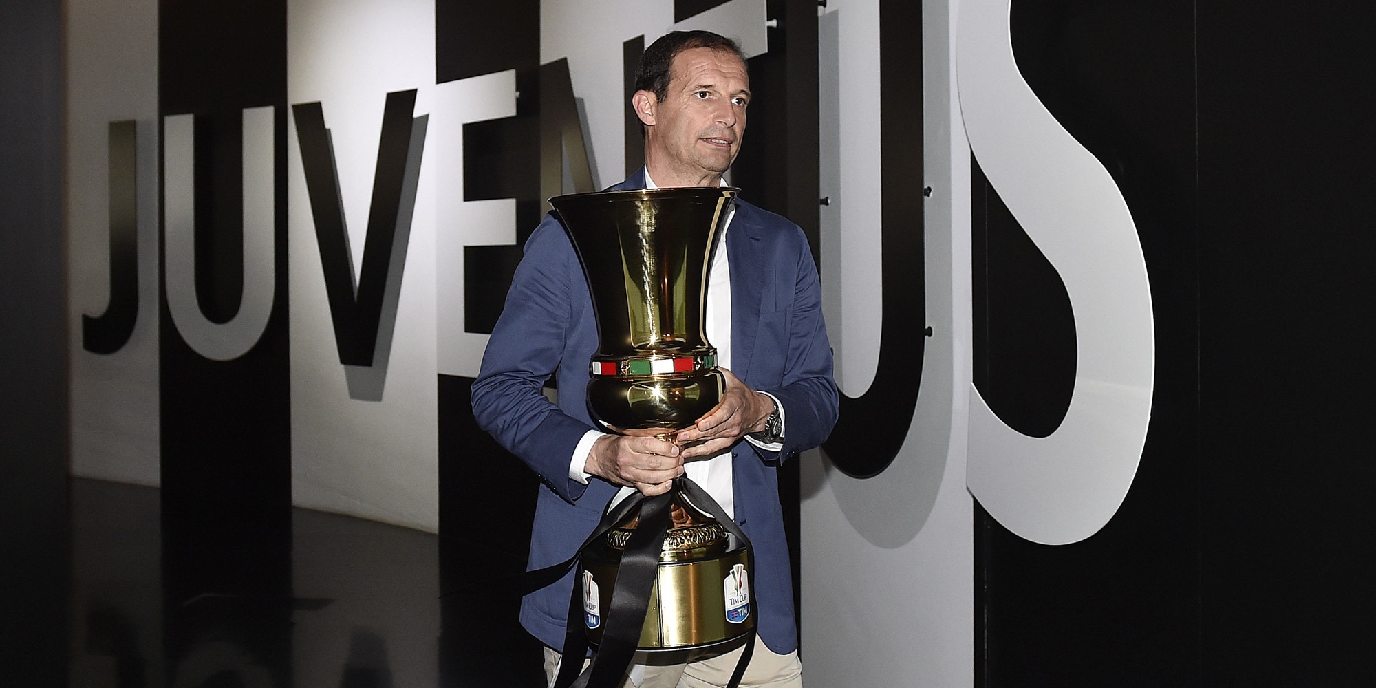 Juventus, nuovo trofeo al JMuseum: Allegri porta la Coppa Italia