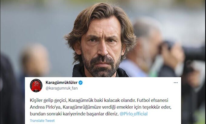 Karagumruk, è ufficiale: esonerato Pirlo