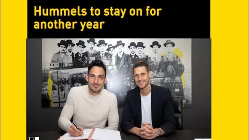 Ufficiale, Hummels rinnova col Borussia Dortmund