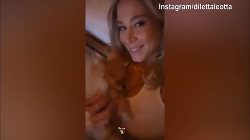 Diletta Leotta, coccole a Lillo e Karius....