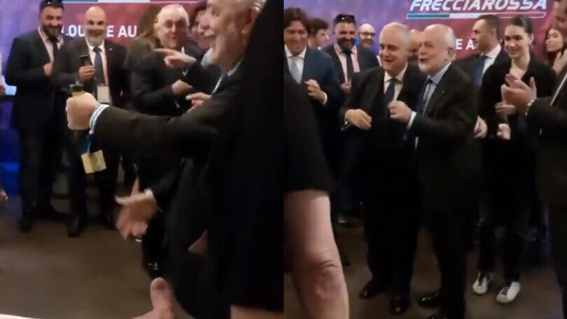De Laurentiis festeggia il compleanno con Lotito: "Casino garantito!"