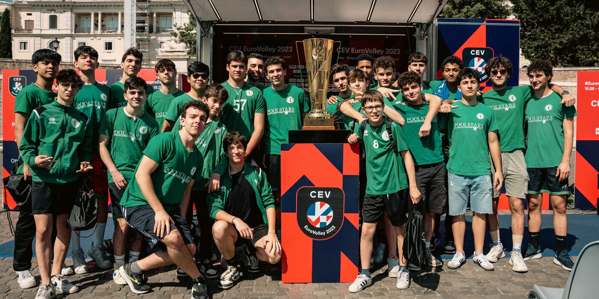 Piazza del Popolo di Roma ha fatto da cornice alla Coppa degli Europei
