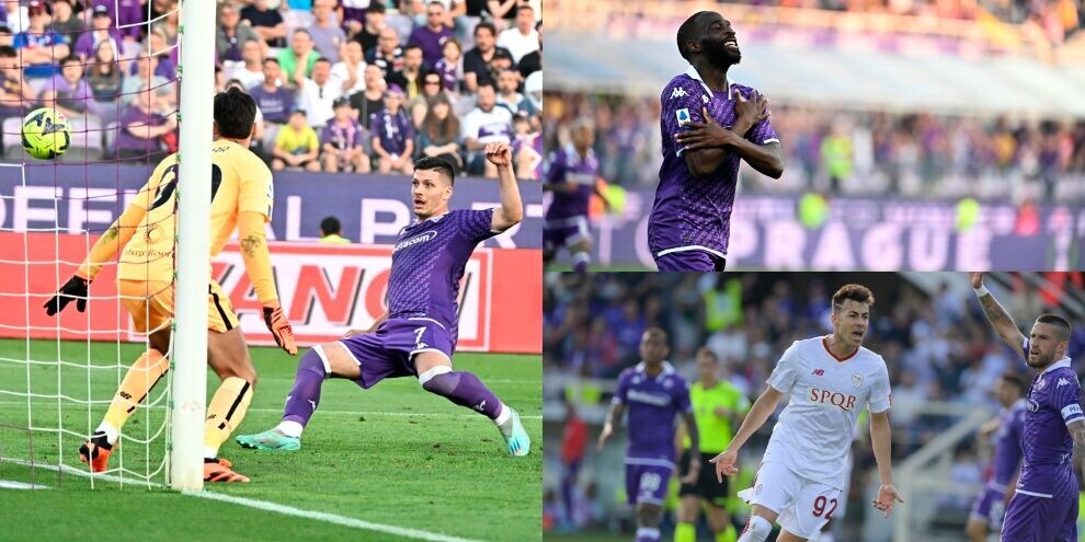 El Sharaawy non basta, Jovic e Ikoné ribaltano la Roma: vince la Fiorentina