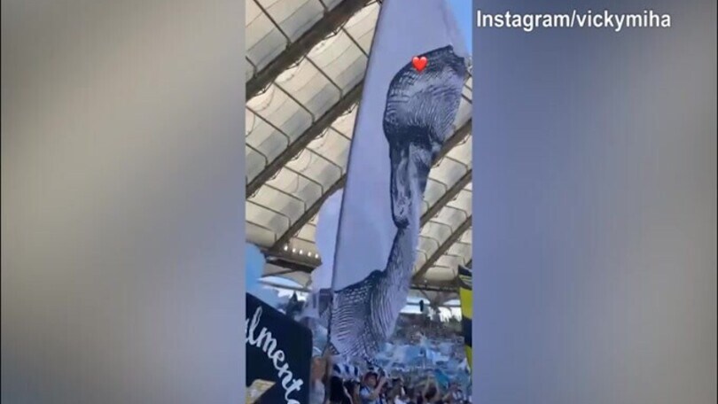 Bandiera di Mihajlovic in curva della Lazio, il cuore della figlia sui social