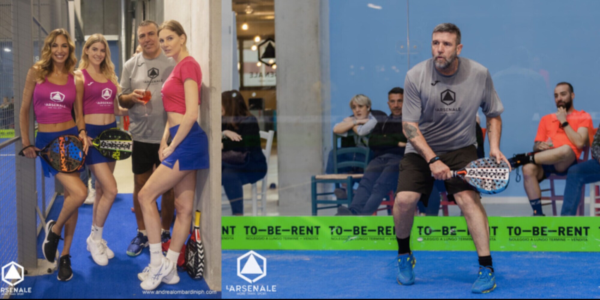 Padel, all'Arsenale Viterbo parata di Vip ed ex calciatori