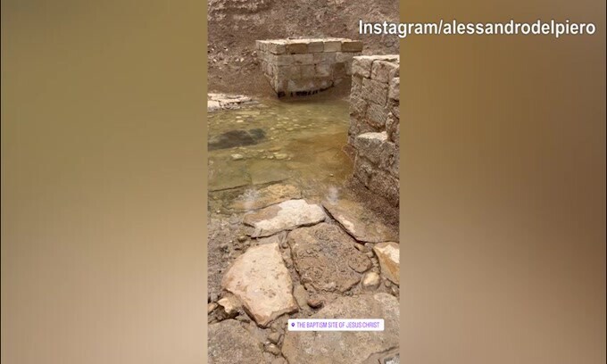 Sito del Battesimo in Giordania, Del Piero ammira la bellezza del patrimonio Unesco