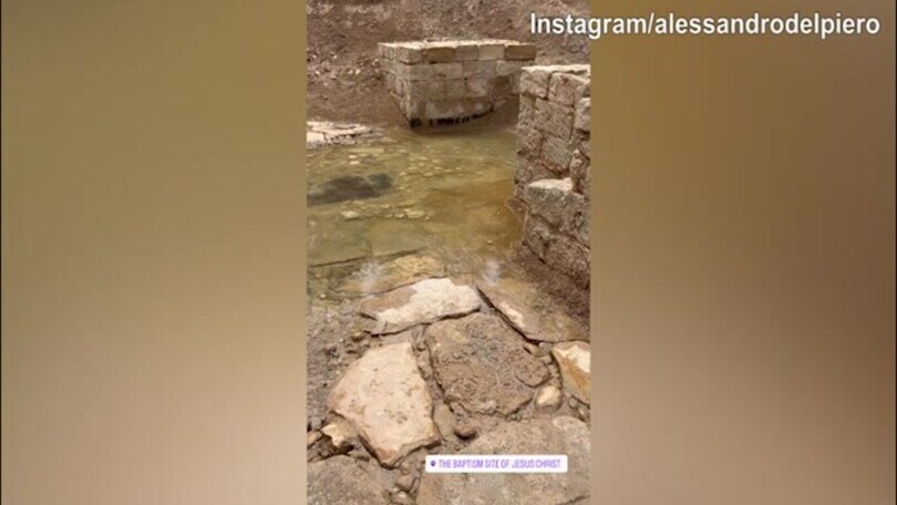 Sito del Battesimo in Giordania, Del Piero ammira la bellezza del patrimonio Unesco