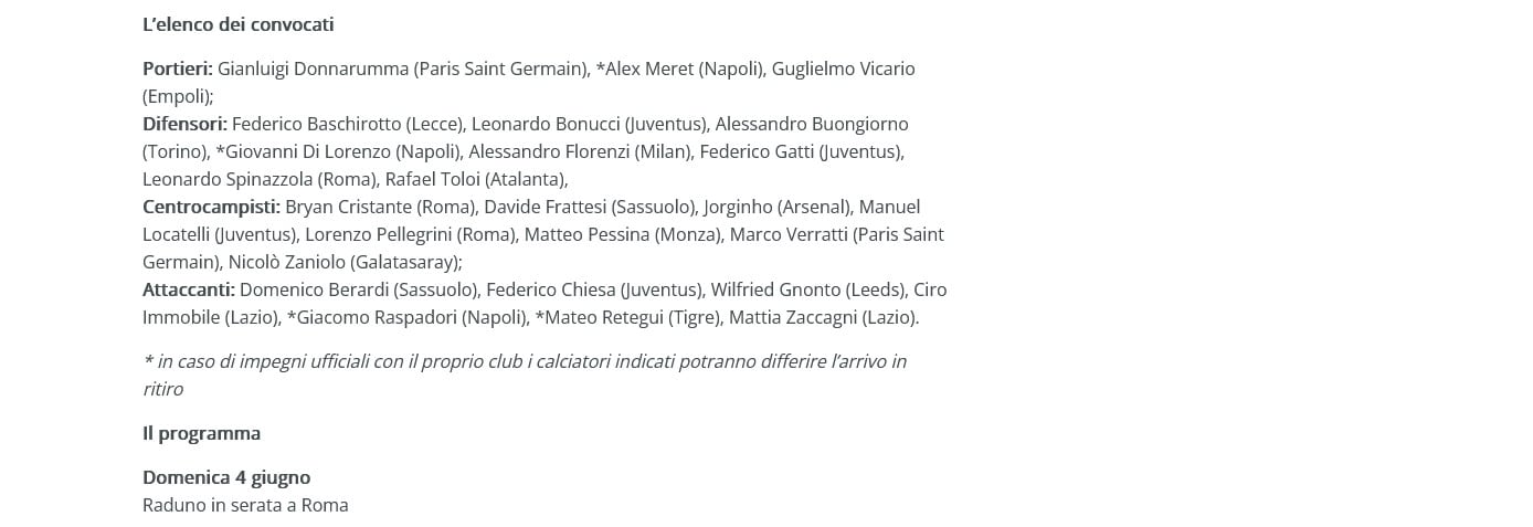 Nations League, Mancini convoca Zaniolo e Immobile