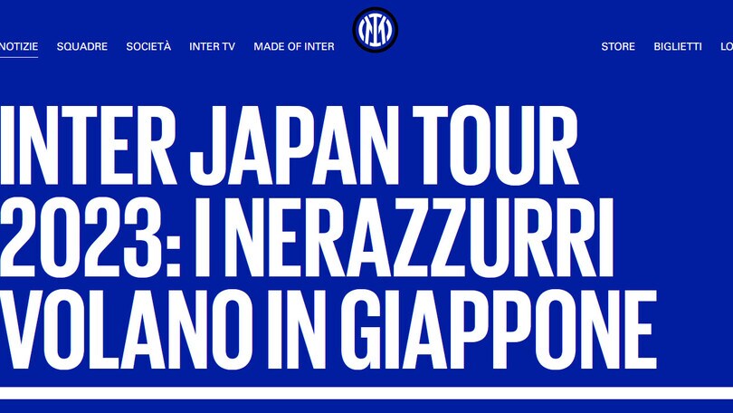 Inter, a fine luglio tournèe in Giappone
