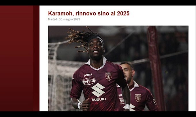 Ufficiale, Toro-Karamoh: avanti fino al 2025