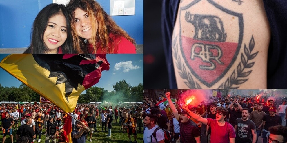 Roma, l'entusiasmo dei tifosi: 'colorano' Budapest di giallo e rosso