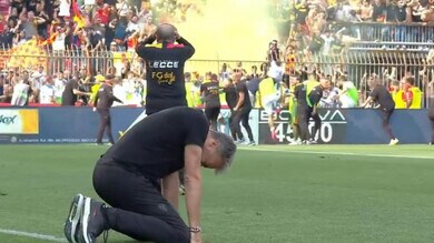 Baroni su Monza-Lecce: “In ginocchio dopo il gol. Ho pensato a mio padre”
