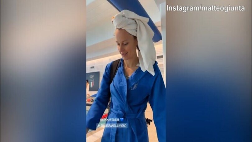 Giunta stuzzica Federica Pellegrini: "Com’è andato il primo allenamento?"