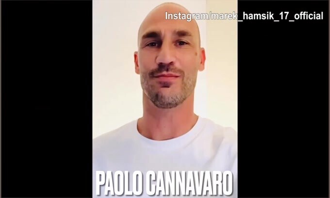 Il tributo delle leggende del Napoli per Hamsik