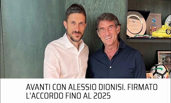 Sassuolo, è ufficiale: Dionisi rinnova fino al 2025