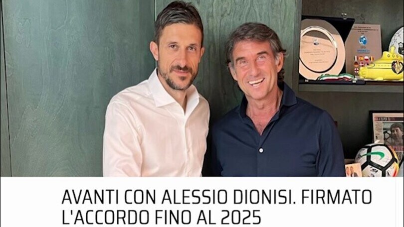 Sassuolo, è ufficiale: Dionisi rinnova fino al 2025