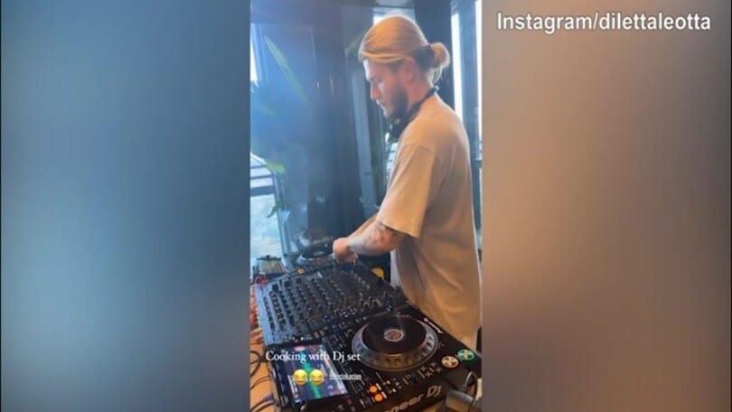 Cena e dj set: la serata della coppia Leotta-Karius