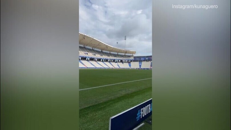Finale Champions, il Kun Aguero scalda i motori: il video social