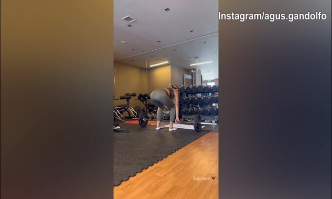 Augustina in vacanza, ma prosegue il lavoro in palestra