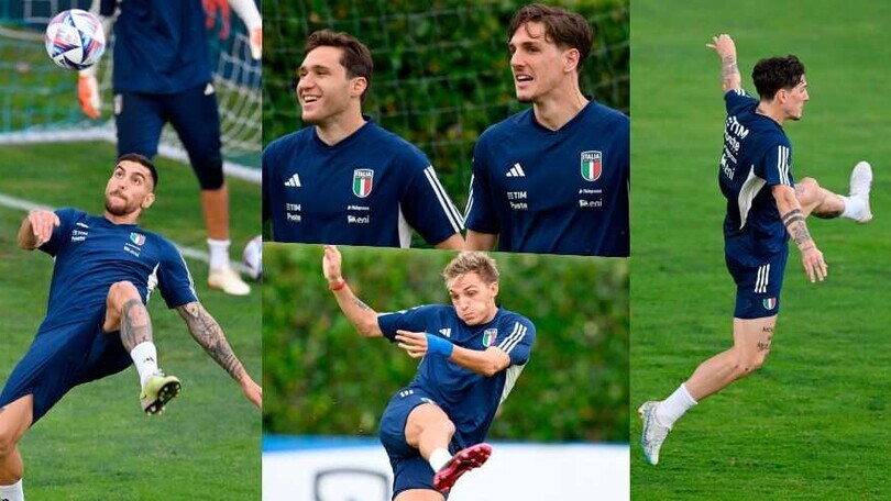 Italia, le acrobazie in allenamento e la Spagna nel mirino
