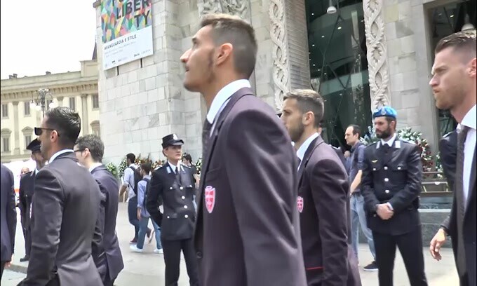 Funerali Berlusconi, il Monza arriva in Duomo