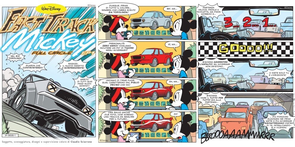 Topolino tra auto sportive e corse clandestine in Fast Track Mickey