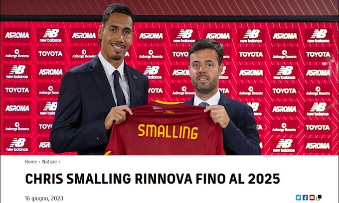 Ufficiale, Smalling ha rinnovato con la Roma