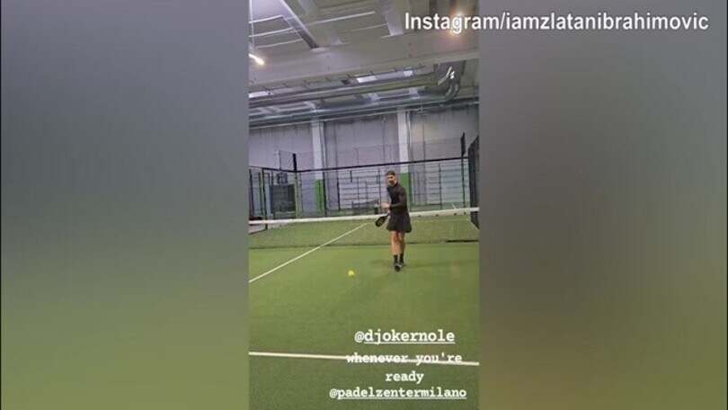 Padel, la sfida di Ibra a Djokovic: "Quando sei pronto..."