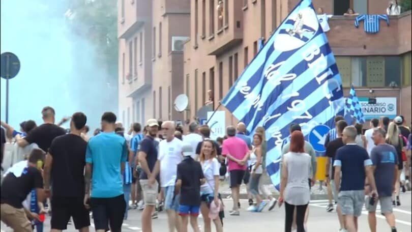 Lecco in Serie B, esplode la festa in città