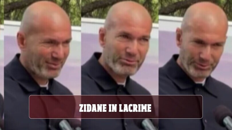 Zidane in lacrime