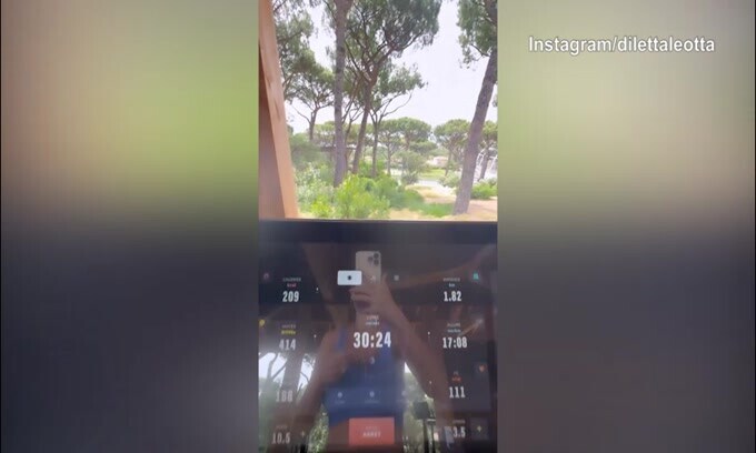 Camminata e pilates: relax per Diletta Leotta