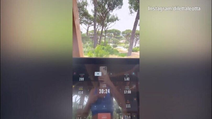 Camminata e pilates: relax per Diletta Leotta