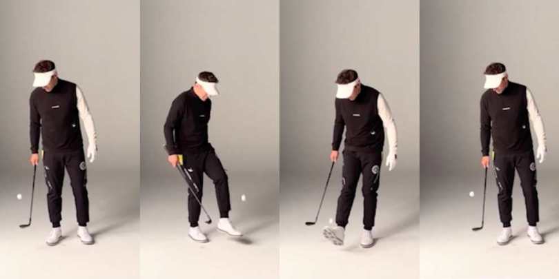 Del Piero, che classe: palleggi show con mazza da golf e piedi