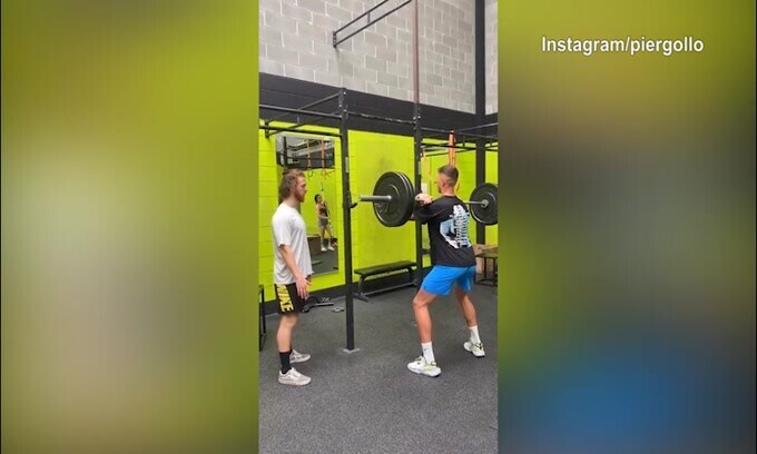 Gollini, non solo vacanze: il video del duro allenamento in palestra