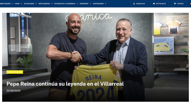 Ufficiale: Villarreal, Reina ha rinnovato