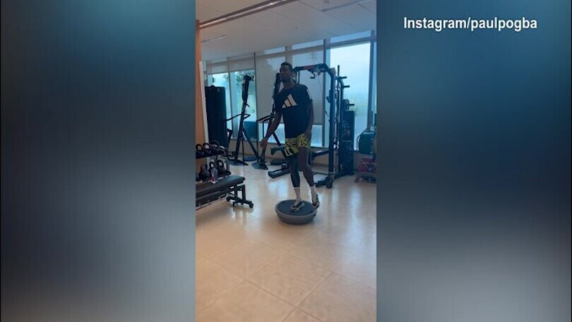 Juve, Pogba ha fretta: ecco l'ultimo allenamento in palestra