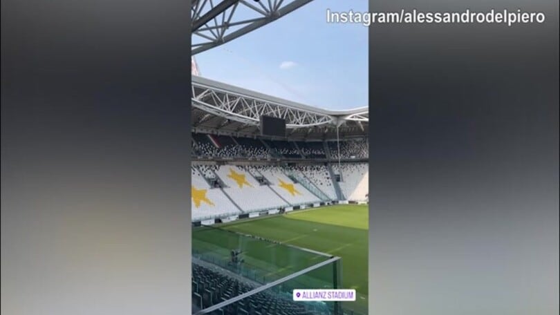 Il ritorno di Del Piero all'Allianz Stadium infiamma i tifosi bianconeri