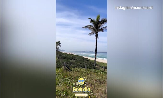 Mauro e Wanda in Brasile: il buongiorno da Copacabana