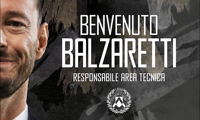 Udinese, Federico Balzaretti il nuovo direttore tecnico