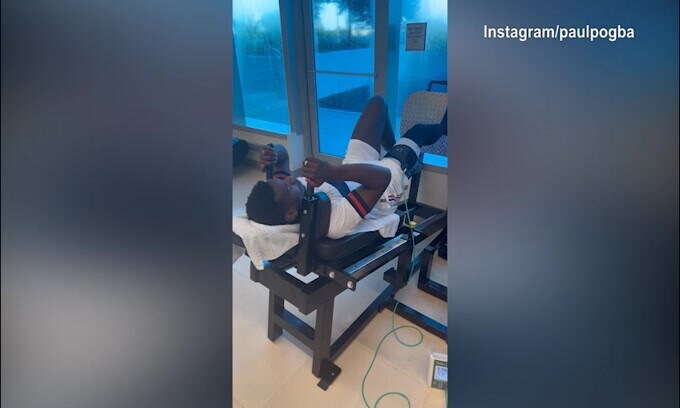 Pogba sprinta: altro allenamento mattutino in palestra