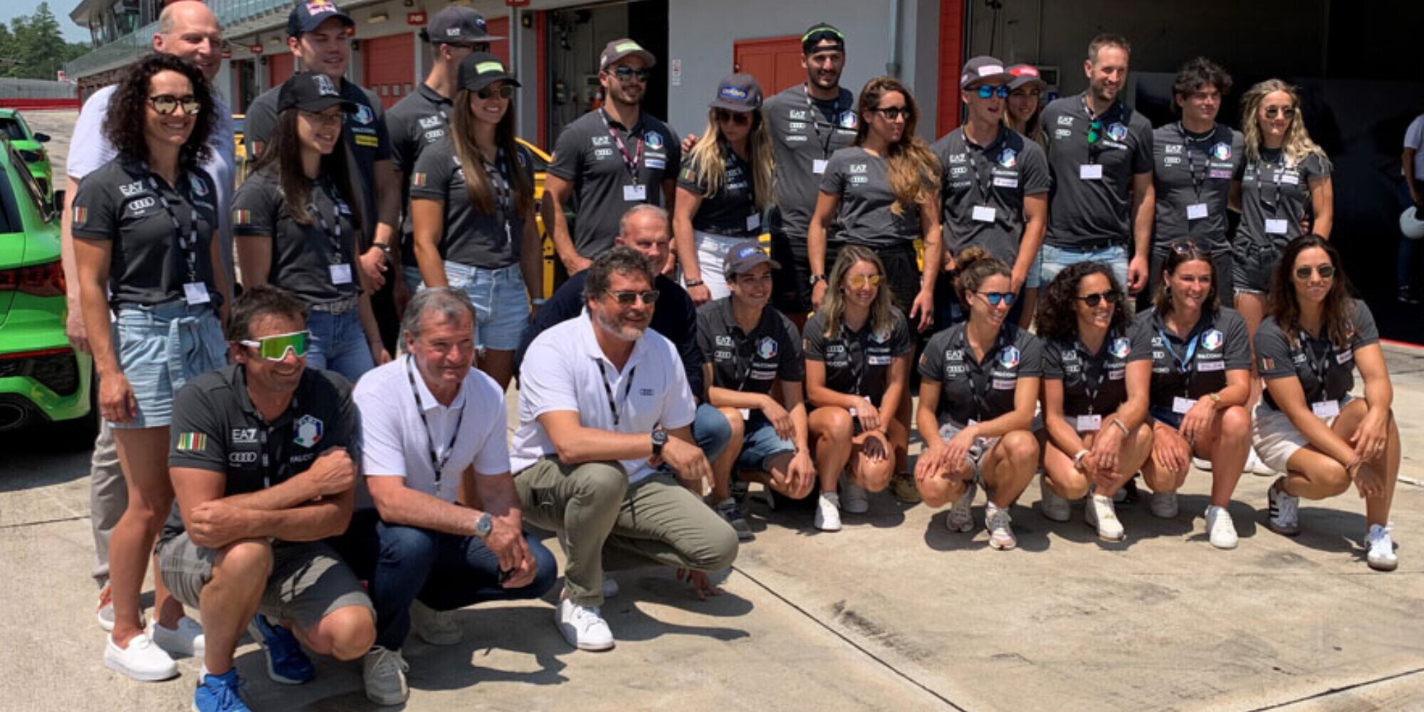 Goggia e C. in pista a Imola con i bolidi dell'Audi