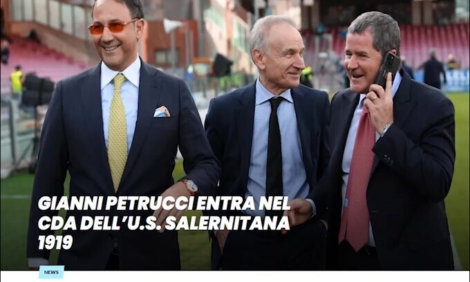 Ufficiale, Gianni Petrucci entra nel CDA della Salernitana