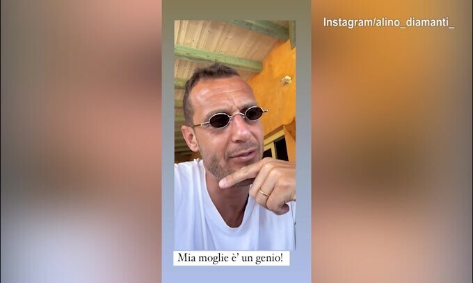 Diamanti, la moglie e l'affogato al caffè: il siparietto social