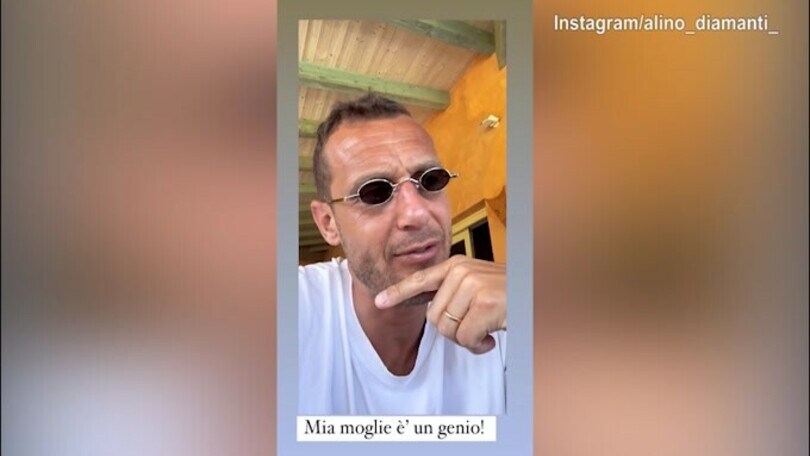Diamanti, la moglie e l'affogato al caffè: il siparietto social