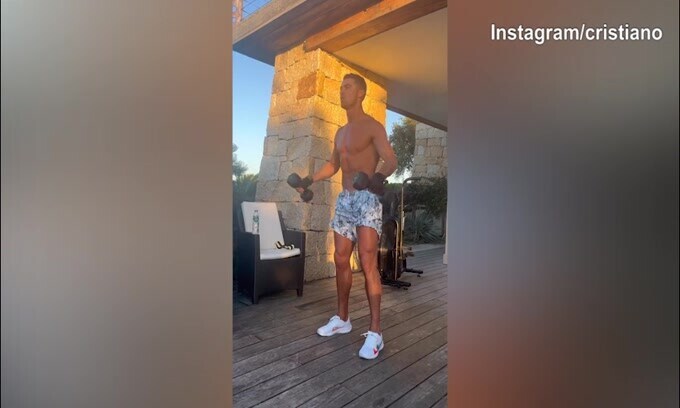 CR7, l'allenamento è super!